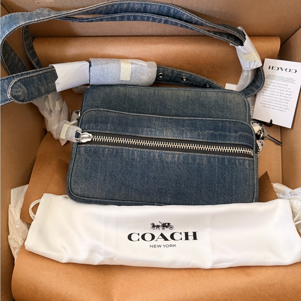 SOLD Coach Dakota Denim handbag - NWT - Picture 9 of 10